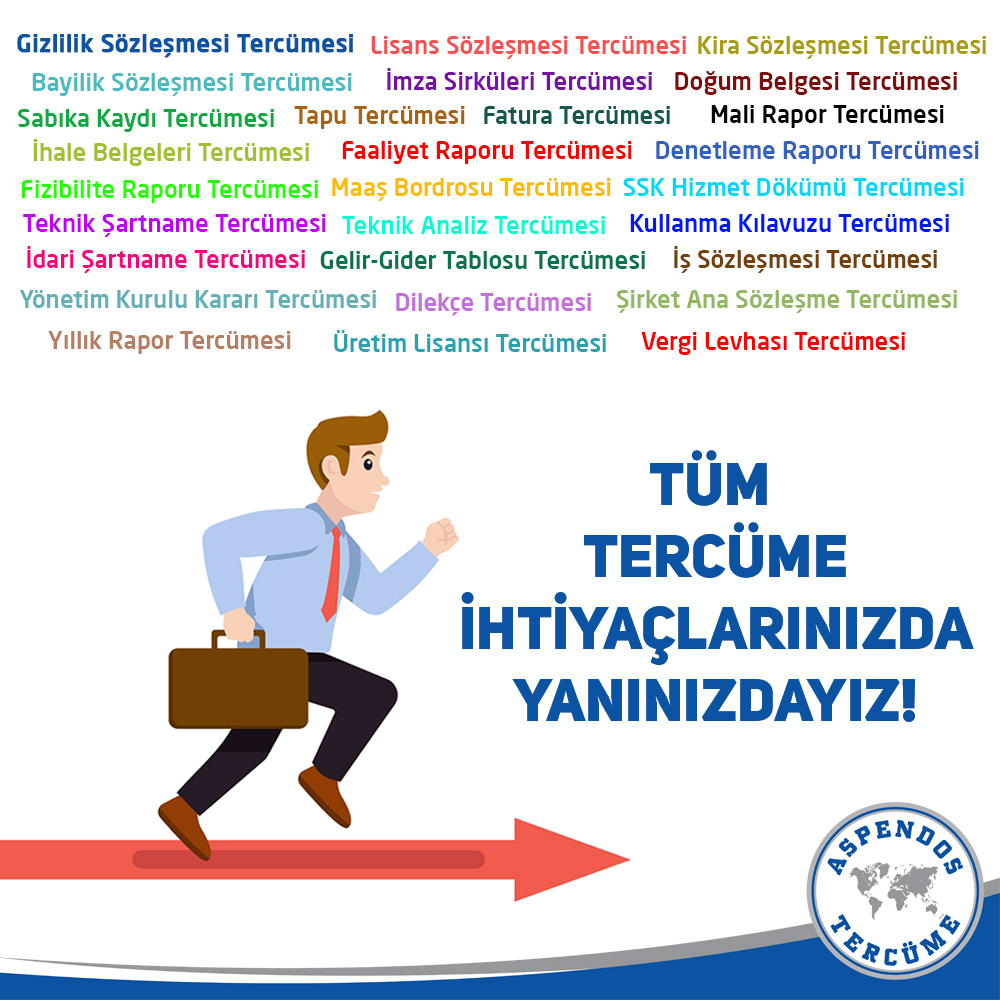 Resmi Belge Tercümesi – Aspendos Tercüme ve Danışmanlık A.Ş.