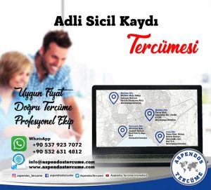 Adli Sicil Kaydı Tercümesi