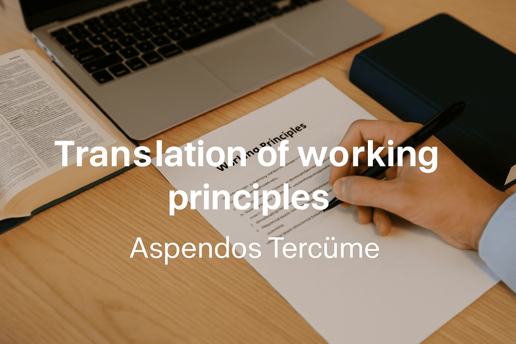 Translation of working principles